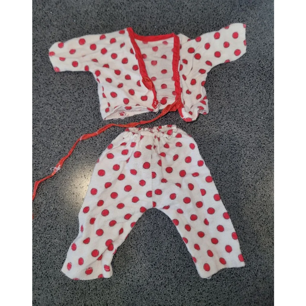 Vintage 1961 Kellogg’s Little Miss Kay Polka Dot Lounge Set 14”